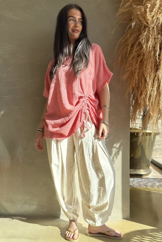 Santa Eulalia Hitch Top Washed Watermelon